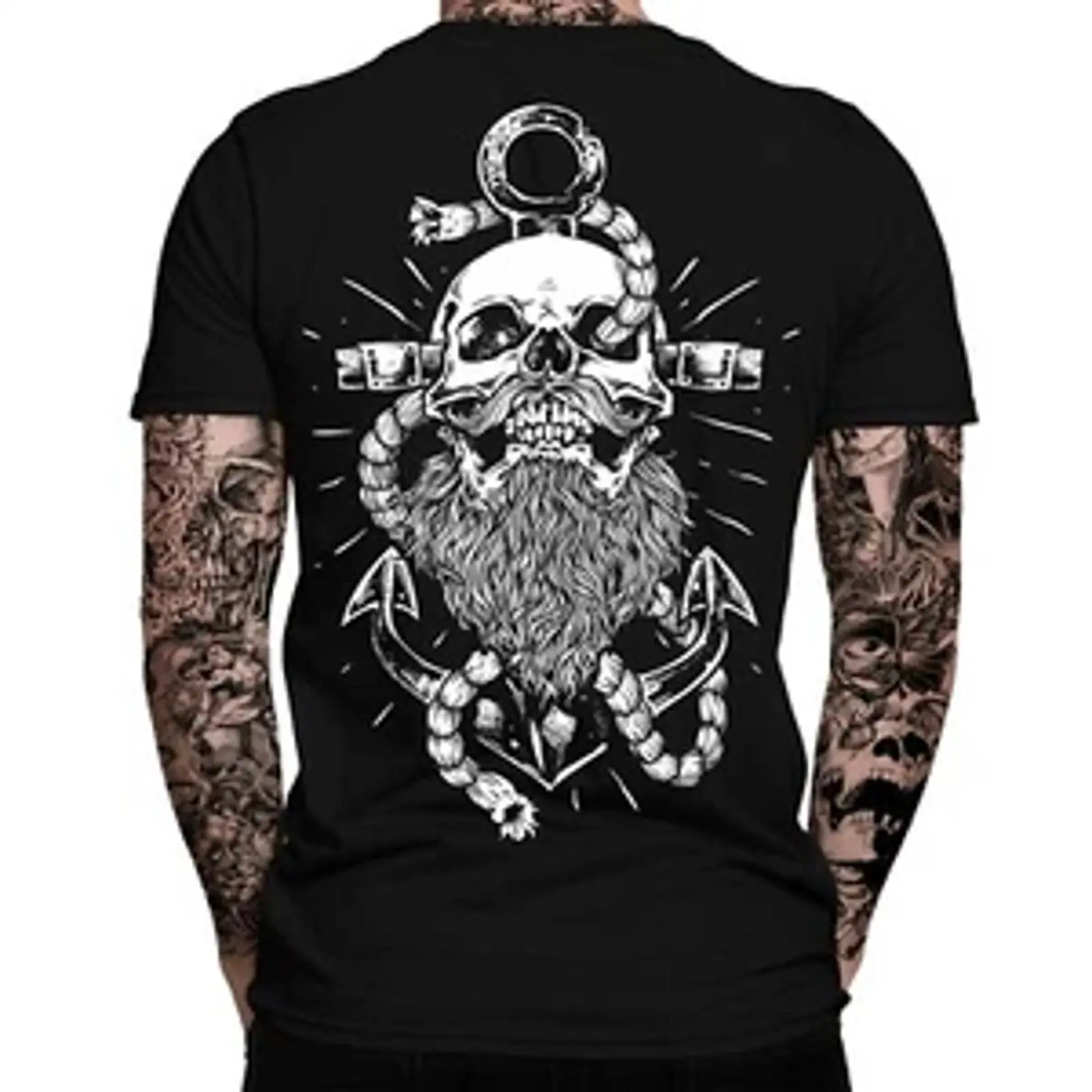 Vintage Fashion Hamburg - Camiseta Anchor para hombre, diseño de