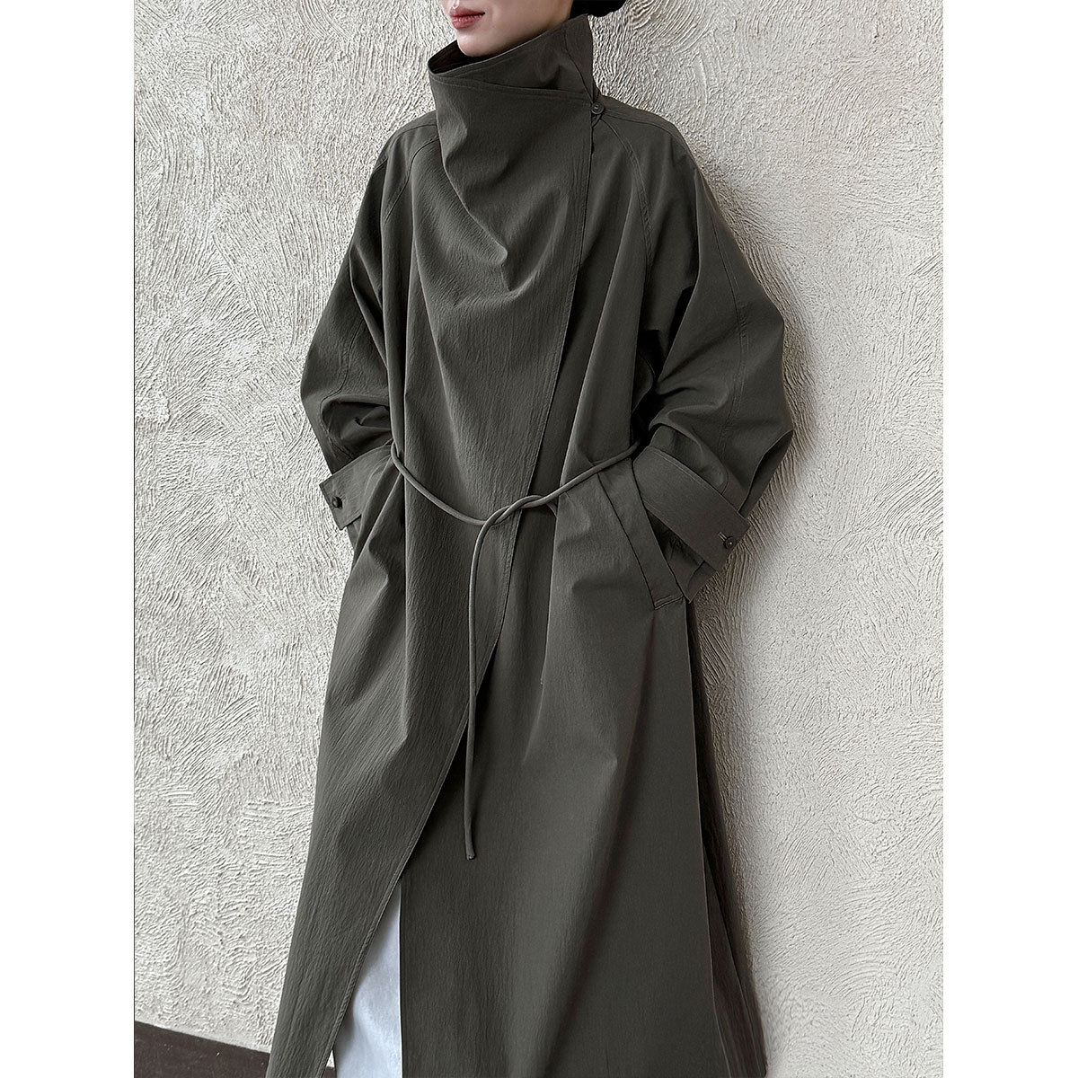 Vintage Windbreaker Nylon - Gabardina Larga para Mujer 2026, Gabardina