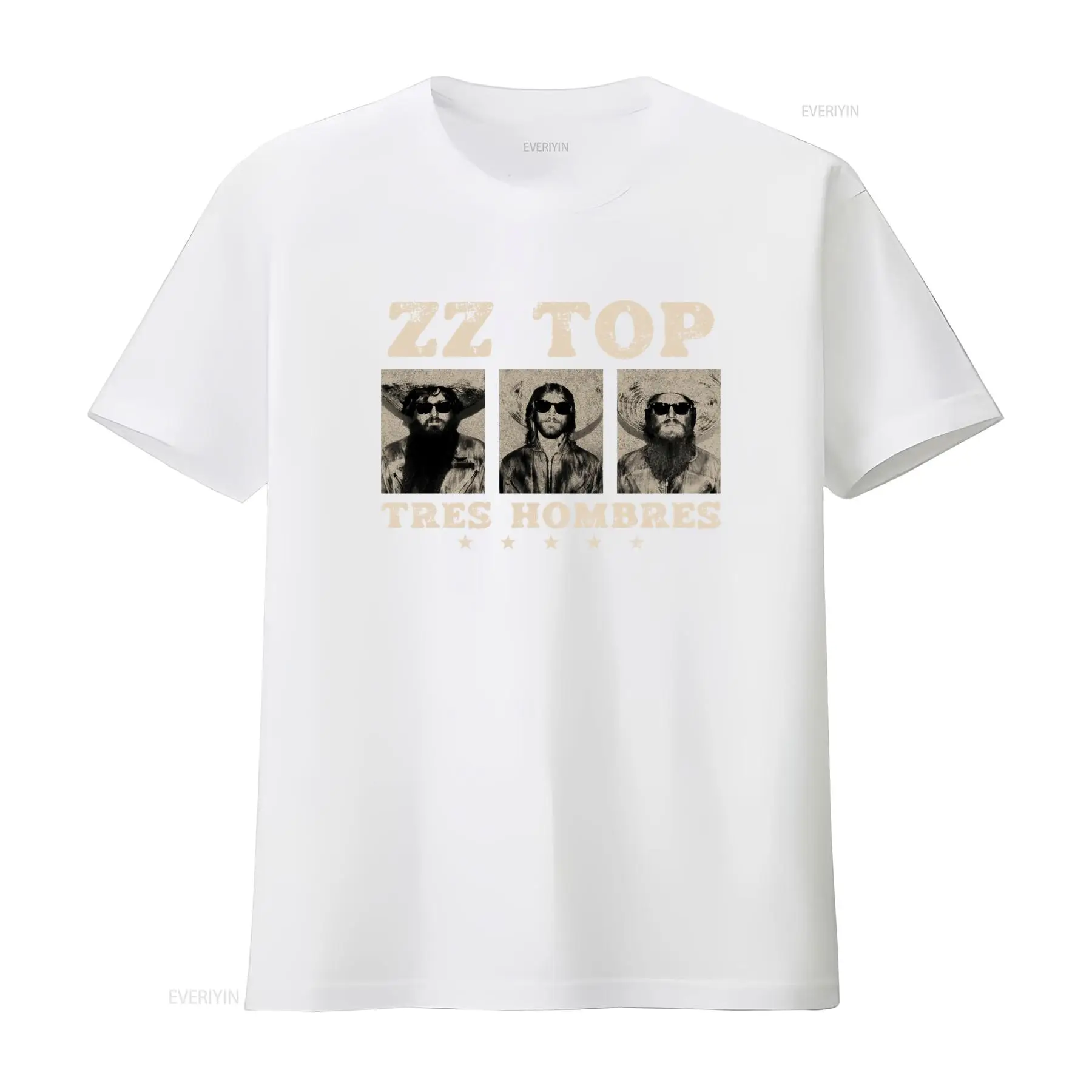 Camiseta Tres Hombres ZZ Top R - Vintage Fashion La reseña y precio